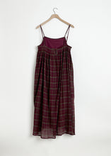 Load image into Gallery viewer, Pleated Cami Dress Berry
