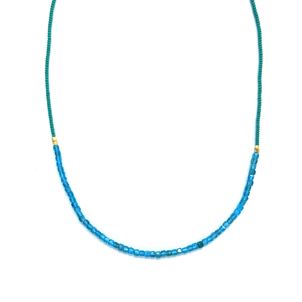 Apatite Row Necklace