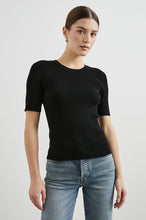 Load image into Gallery viewer, Ari Black S/S Top
