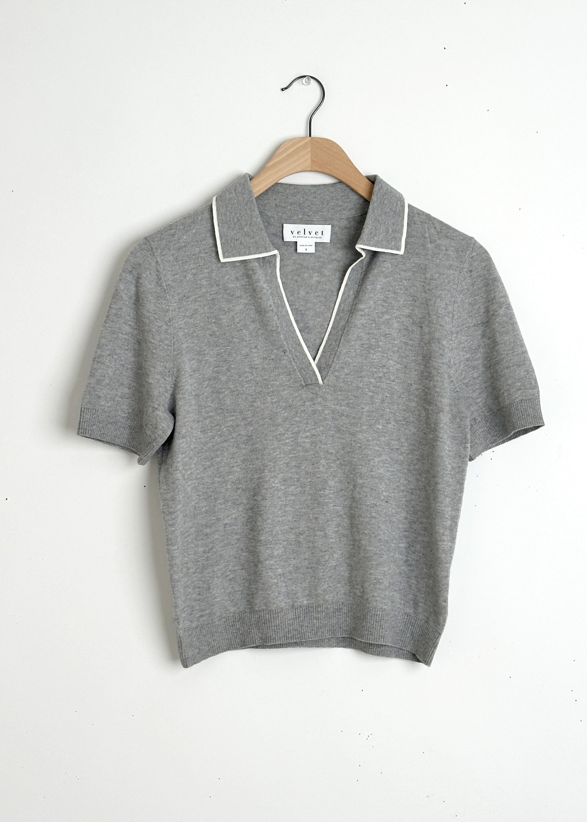 Abela Polo- Light Heather