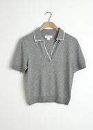 Abela Polo- Light Heather
