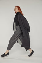 Load image into Gallery viewer, Cocoon Sleeve Maxi Coat - Charcoal
