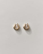 Ample Small Hoops 14K GV