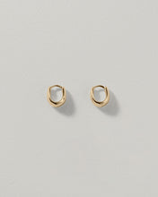 Load image into Gallery viewer, Petite Gentle Slope Hoops Gold Plated
