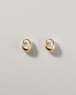 Gentle Slope Hoops Gold Plated
