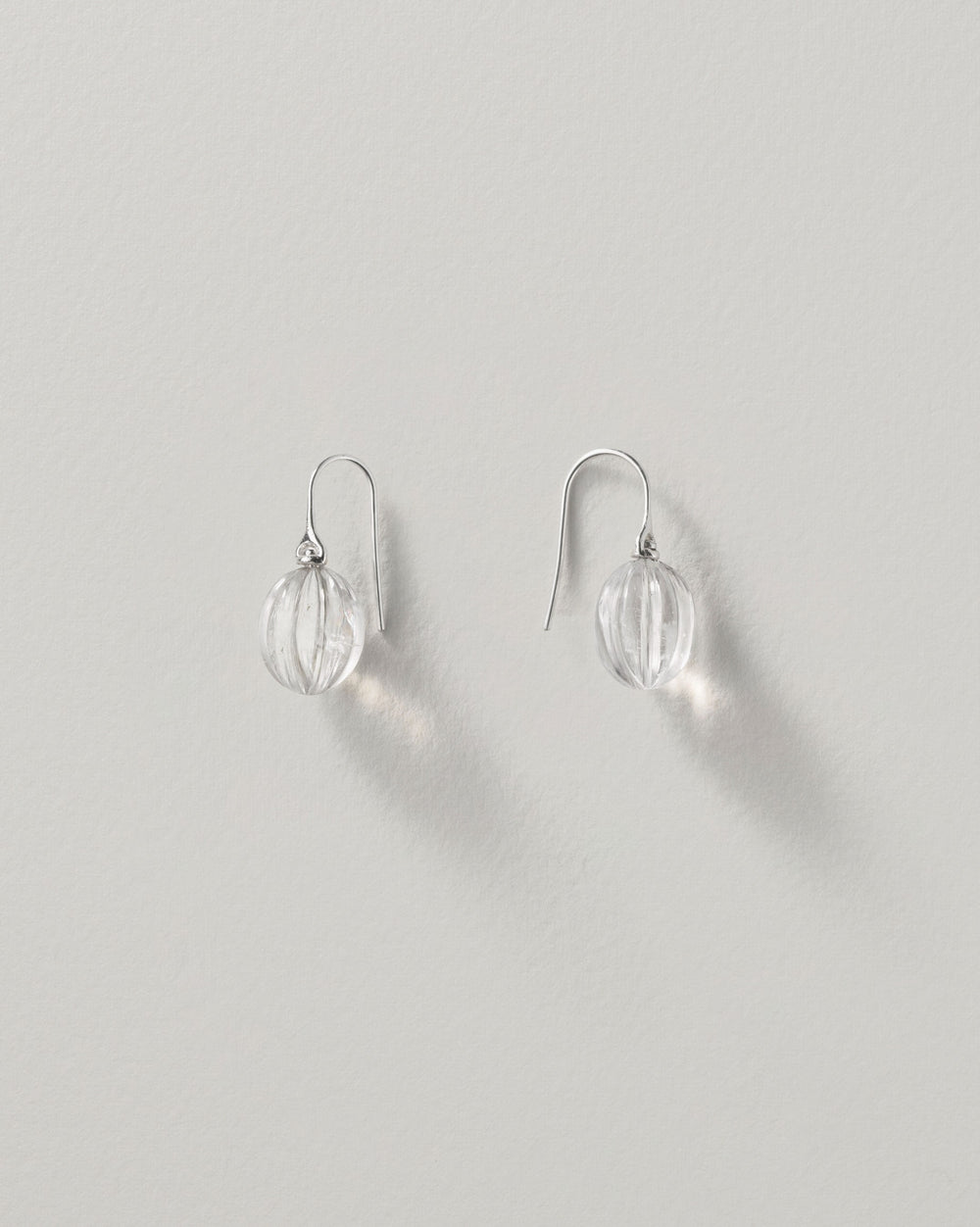 Crystal Rounded Ridge Earrings