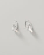 Crystal Rounded Ridge Earrings