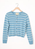 Ava Cardigan Vintage Blue/Ivory