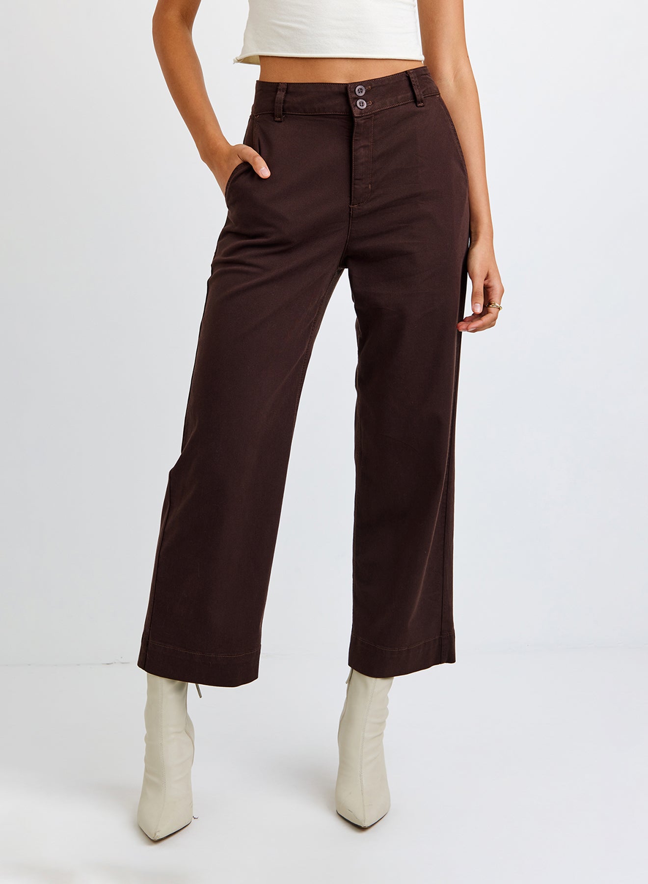 Saige Wide Leg Crop Pant