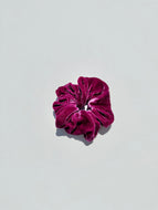 Silk Velvet Scrunchies - Crystal Bright