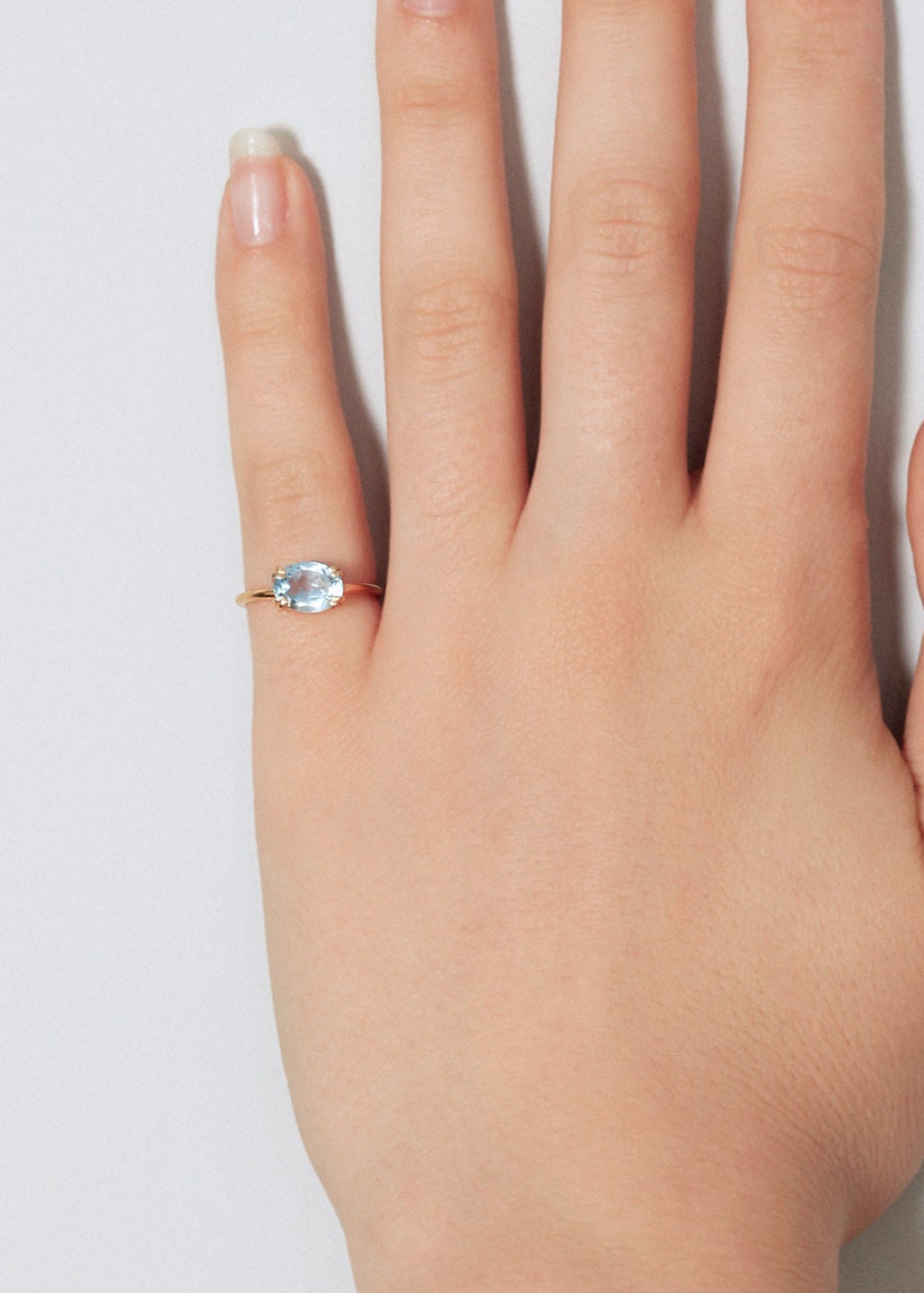 Gold Plated Silver Ring in Topaz - 7.25