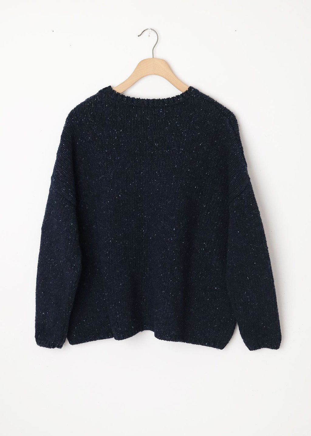 Tweed Cashmere Sweater Blue