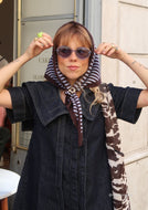Merino Triangle Scarf Stripe