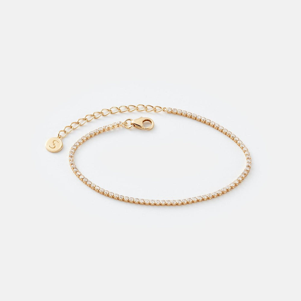 White Topaz Tennis Bracelet 7.5"