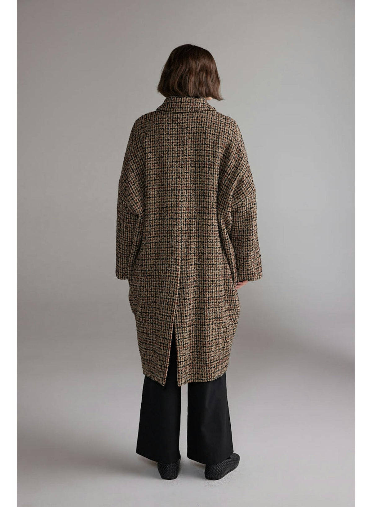 Wool Tweedy Overcoat