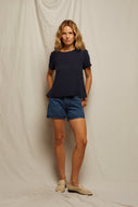 Charlotte Tee Navy