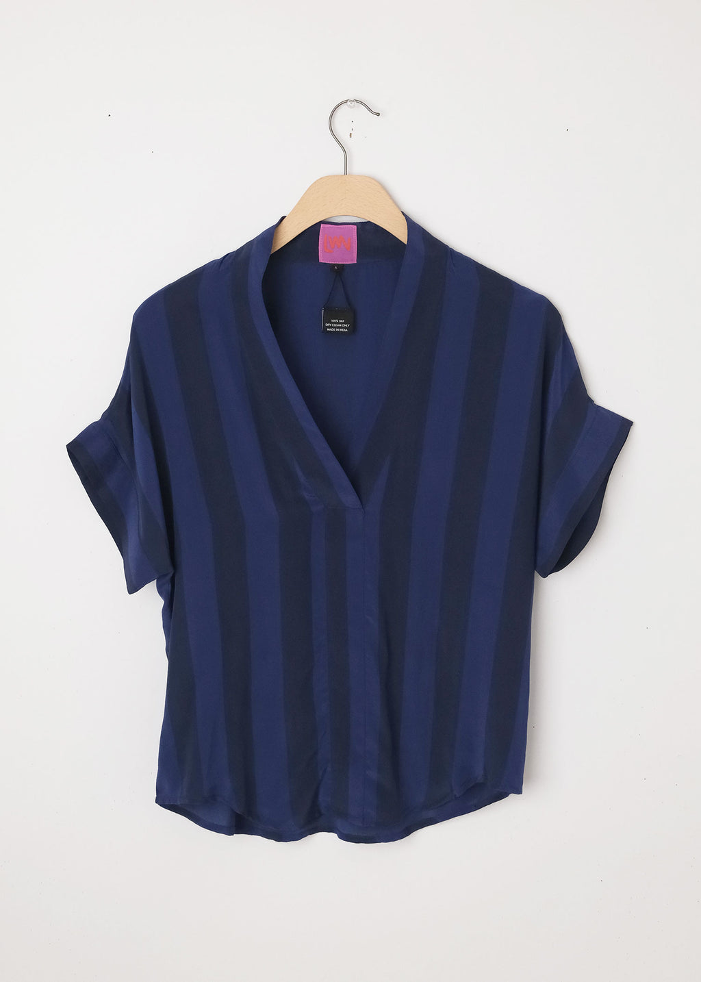 Calla Top Midnight Stripe