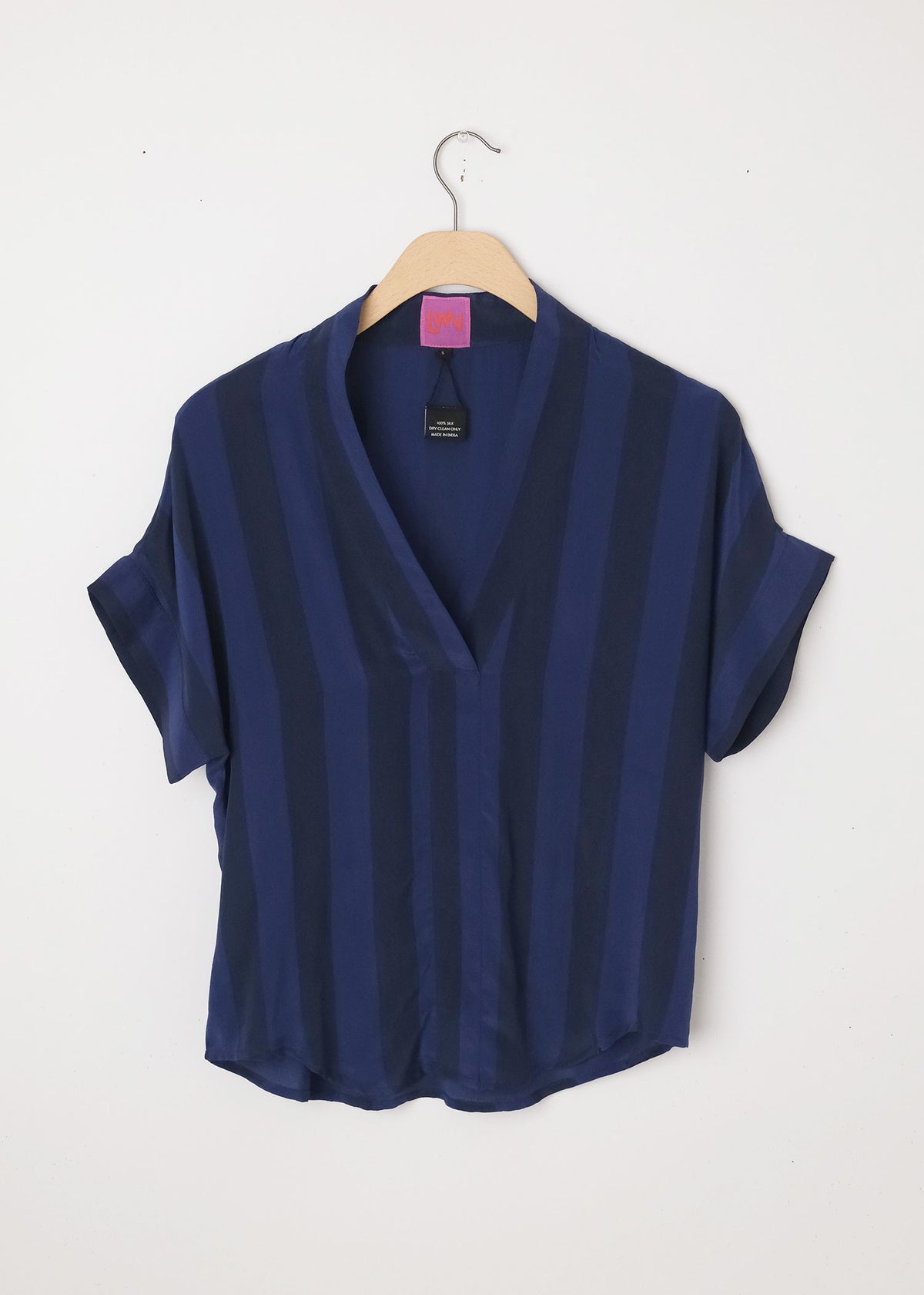 Calla Top Midnight Stripe
