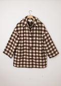 Car Coat Chocolate/Cream Check