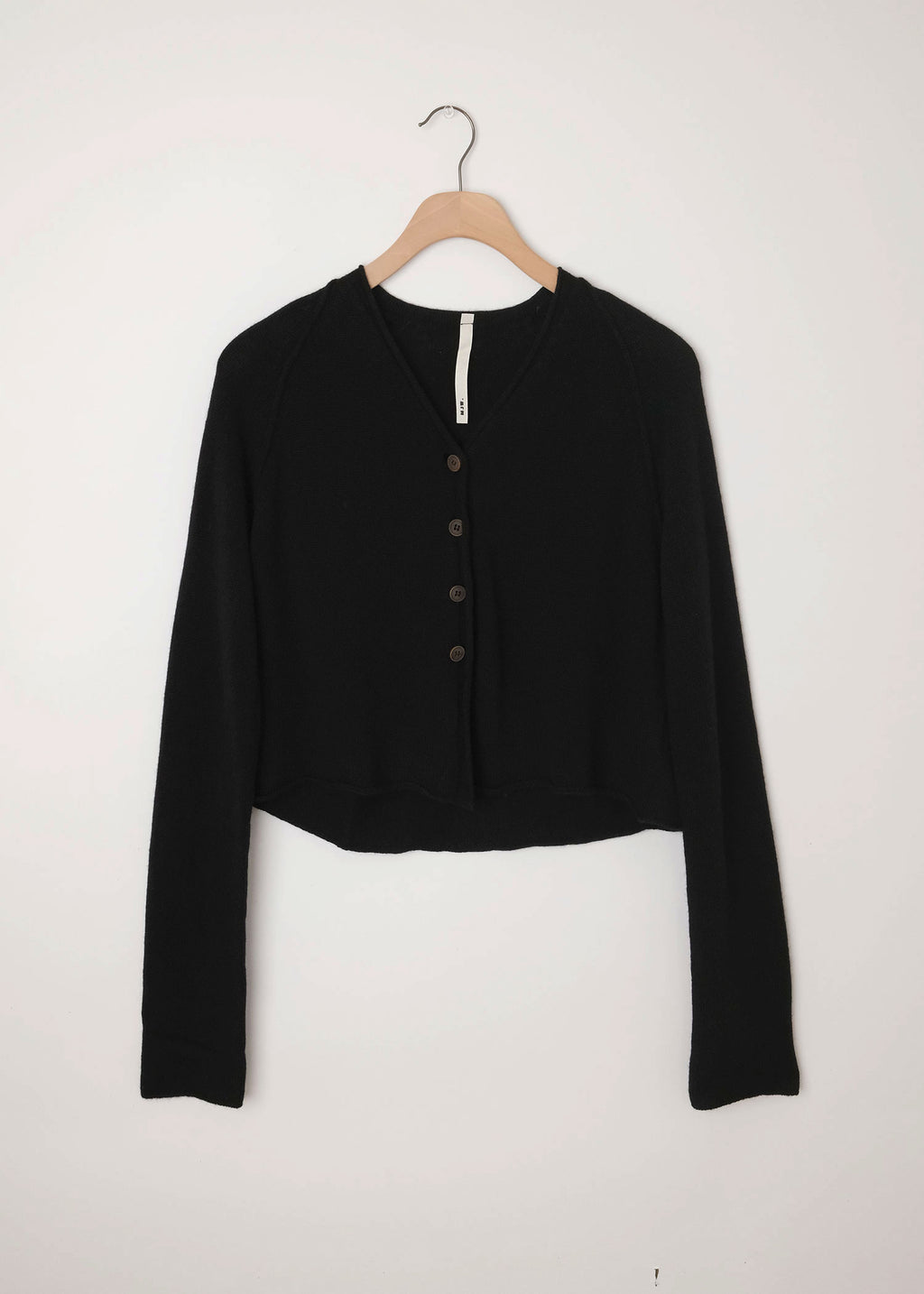 Short Cashmere Cardigan Black