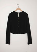 Short Cashmere Cardigan Black
