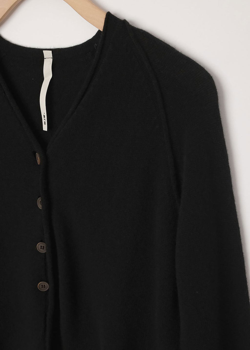 Short Cashmere Cardigan Black
