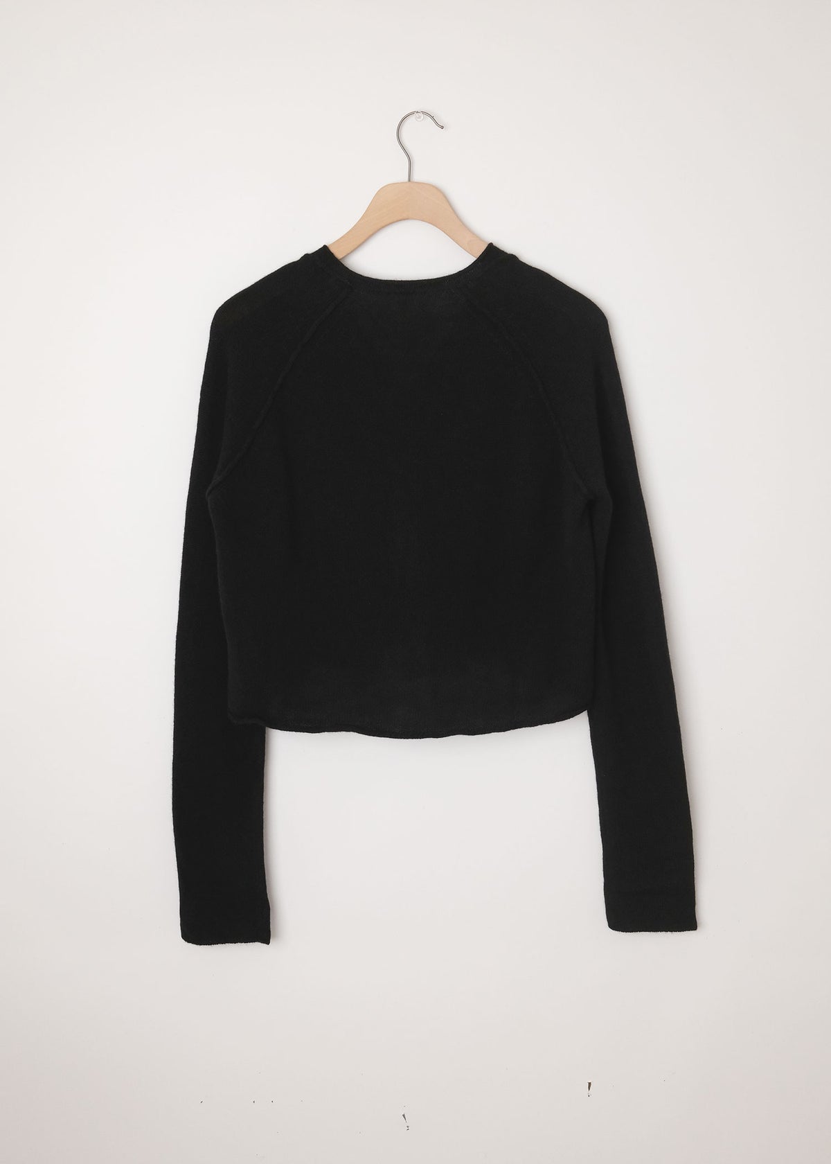 Short Cashmere Cardigan Black