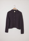 Cardigan Collar Plum Melange