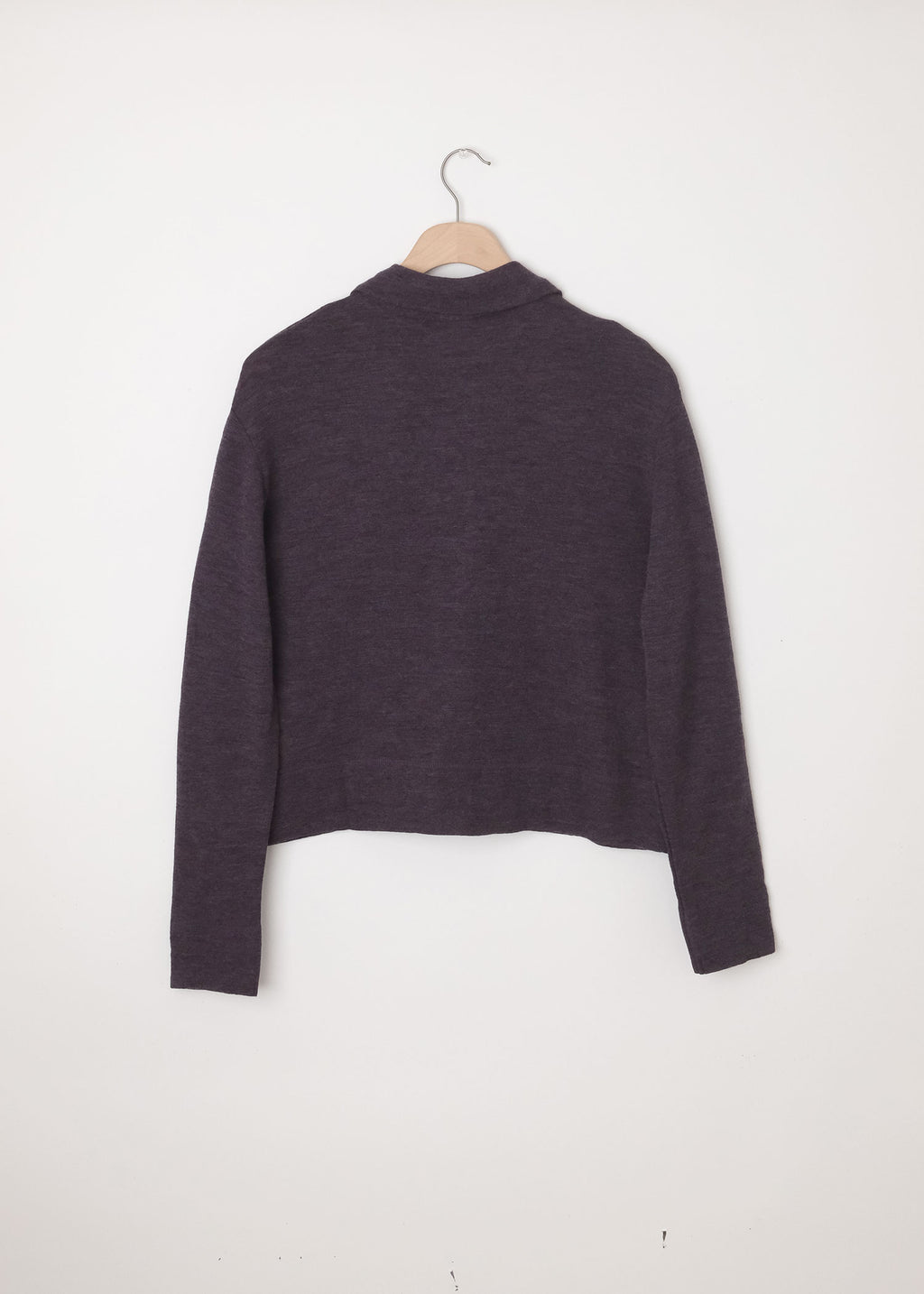 Cardigan Collar Plum Melange