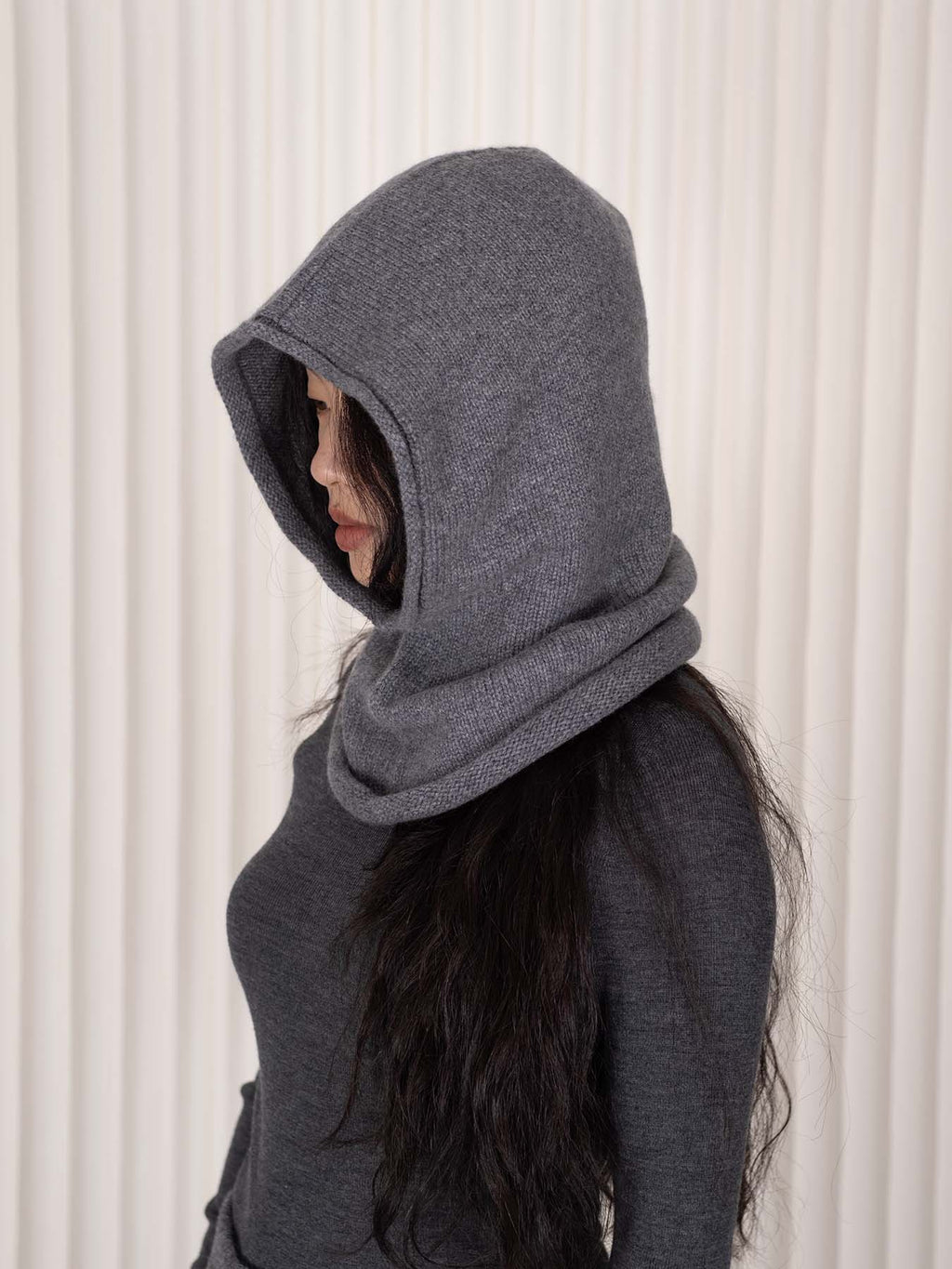 Cashmere Rolled Edge Balaclava
