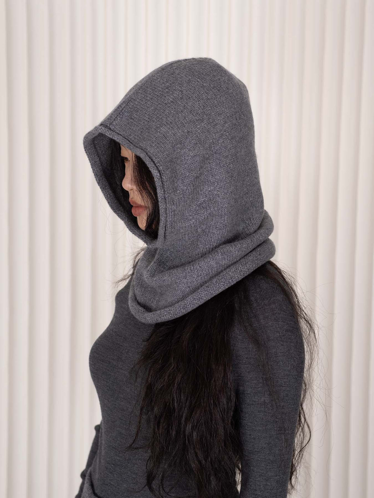 Cashmere Rolled Edge Balaclava