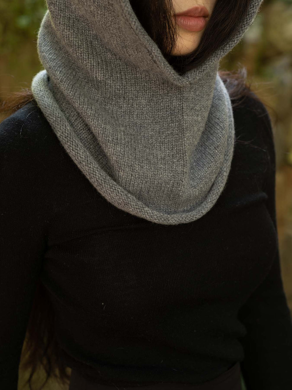 Cashmere Rolled Edge Balaclava