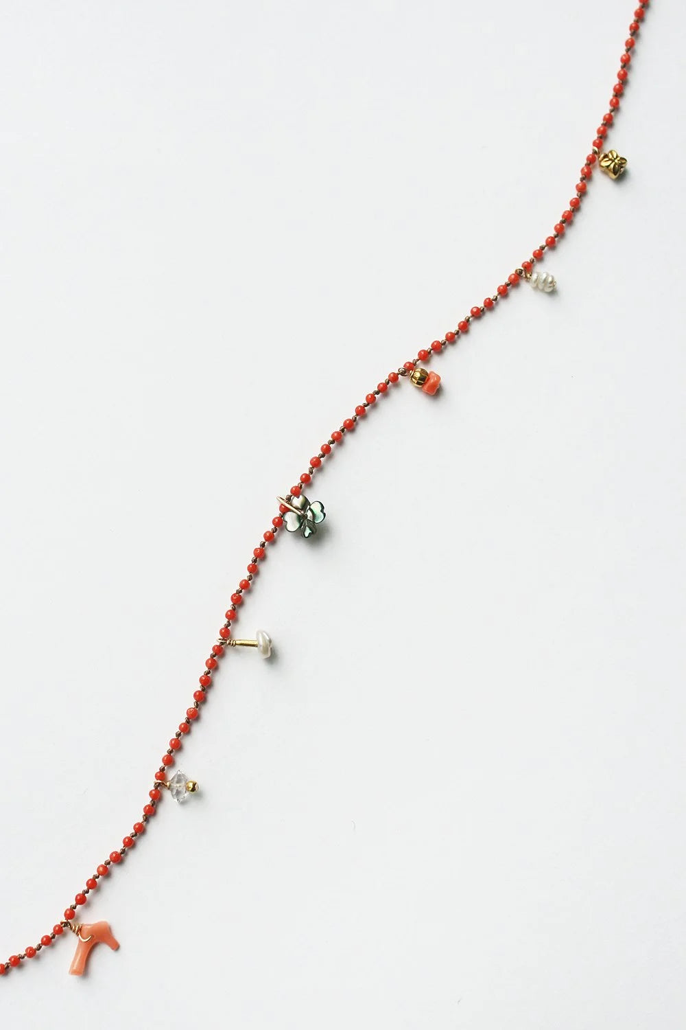 Charmant Necklace 16" - Coral