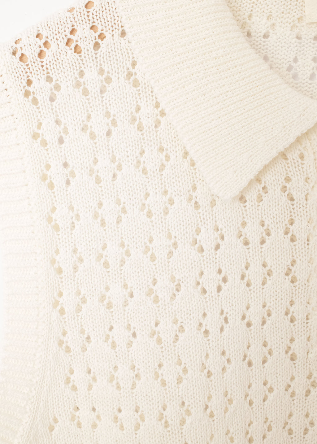 Cindy Crochet Top Off White