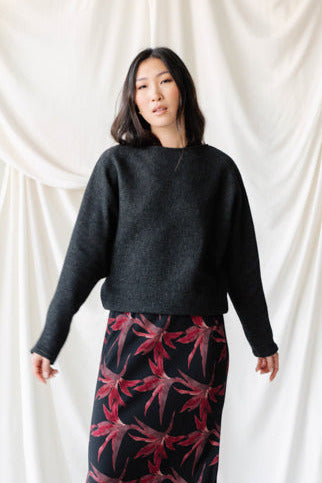 Dolman Sweater in Charcoal