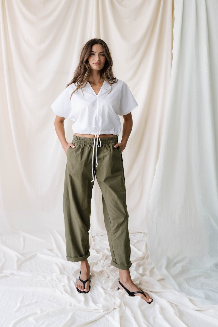 Elastic Barrel Pant