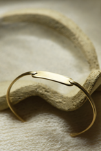 Load image into Gallery viewer, Nameplate Brass Cuff
