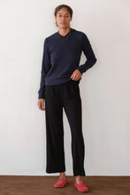 Load image into Gallery viewer, The Baby Rib Scallop Pant - Jet
