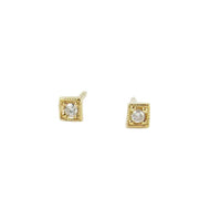 Diamond Mini Sq. Studs (pair)