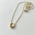 Dimple Pendant 16" - Gold