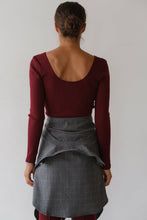 Load image into Gallery viewer, The Rib Scoop Long Sleeve - Oxblood
