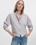 Dustin Shirt Maroon Stripe