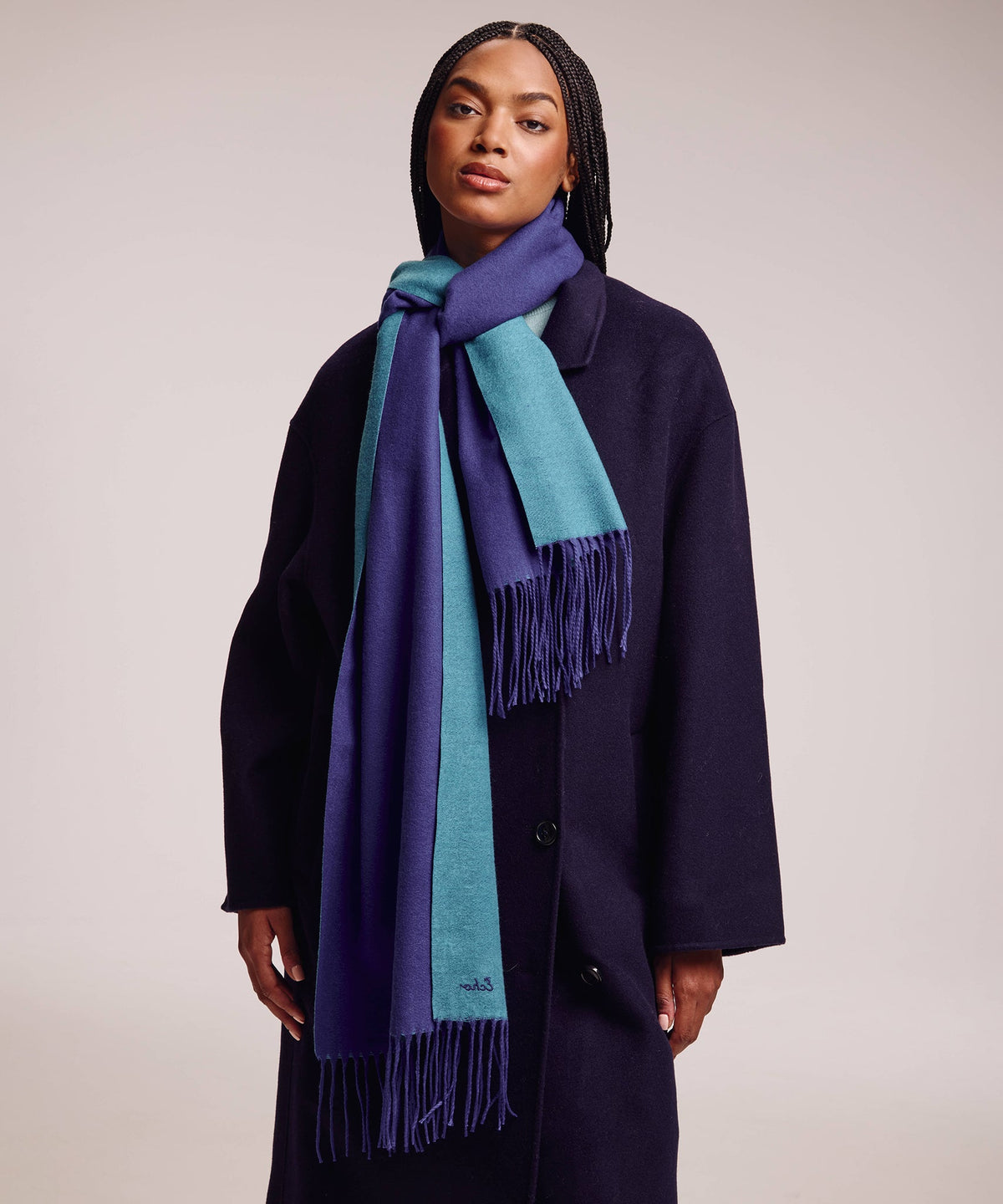 Double Face Scarf Ultramarine