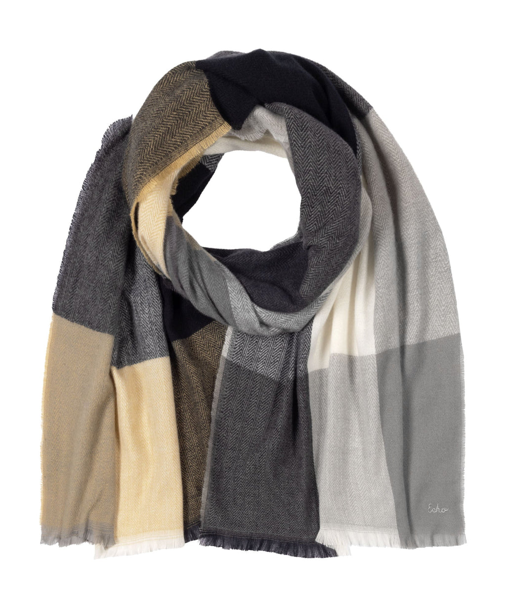 Oversized Scarf Check Wrap