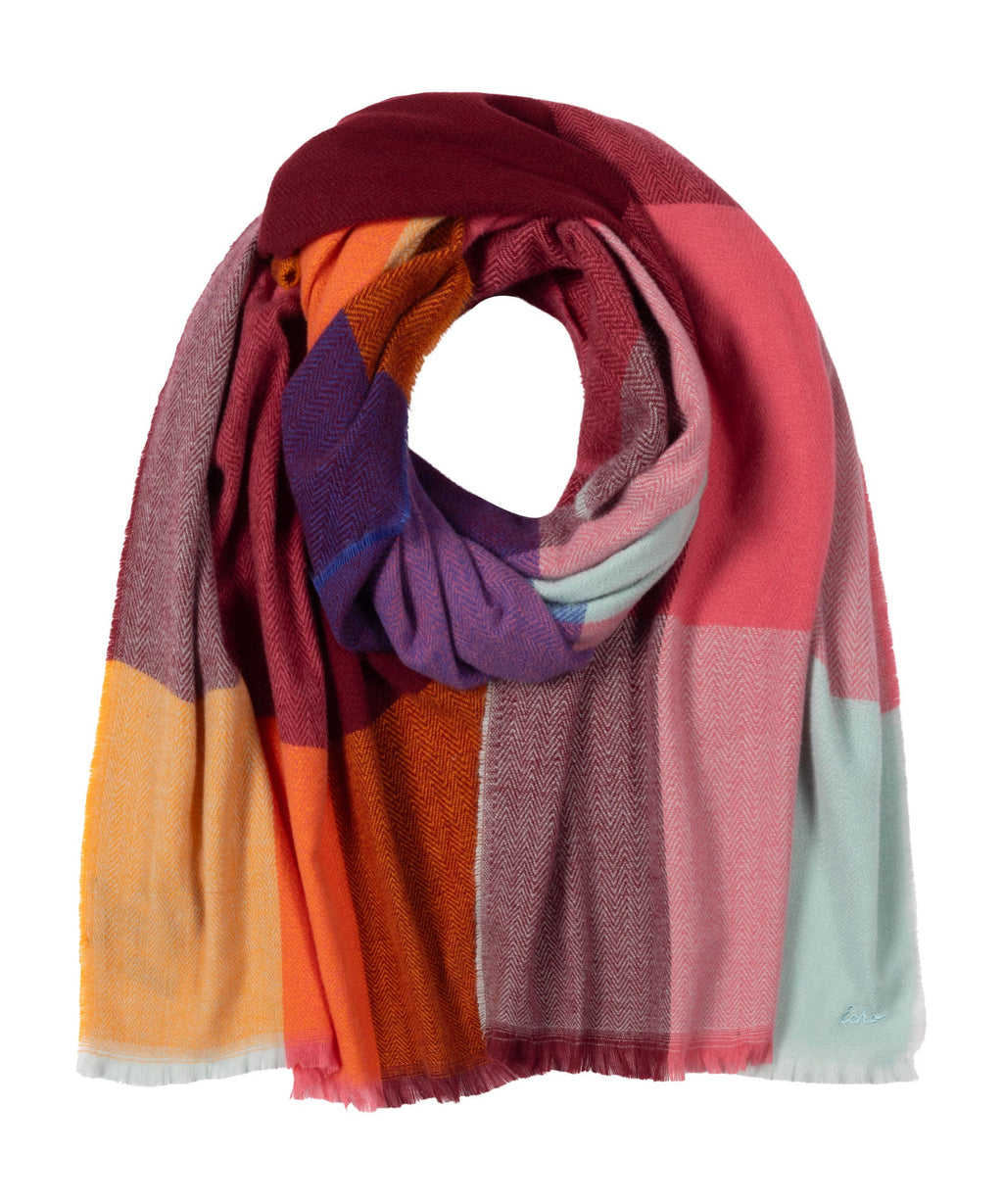 Oversized Scarf Check Wrap
