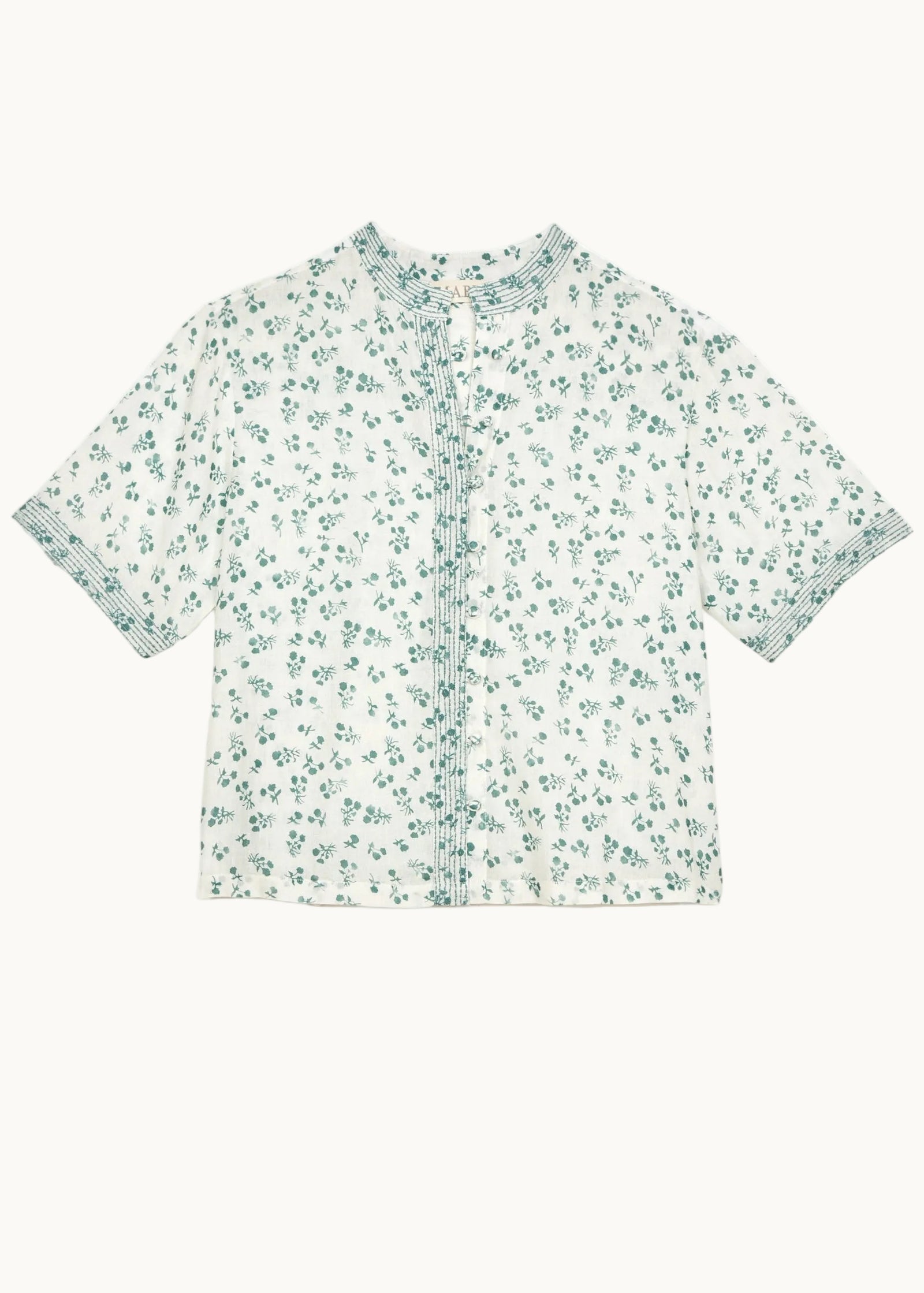 Edie Print Stitch S/S Top