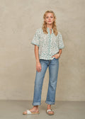 Edie Print Stitch S/S Top