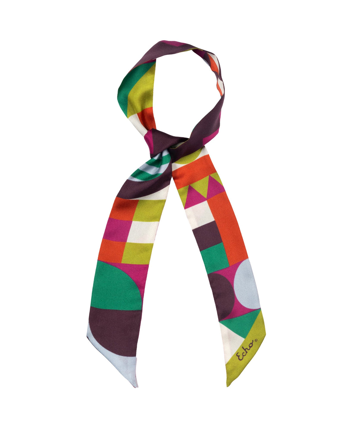 Modernist Silk Scarf Multi