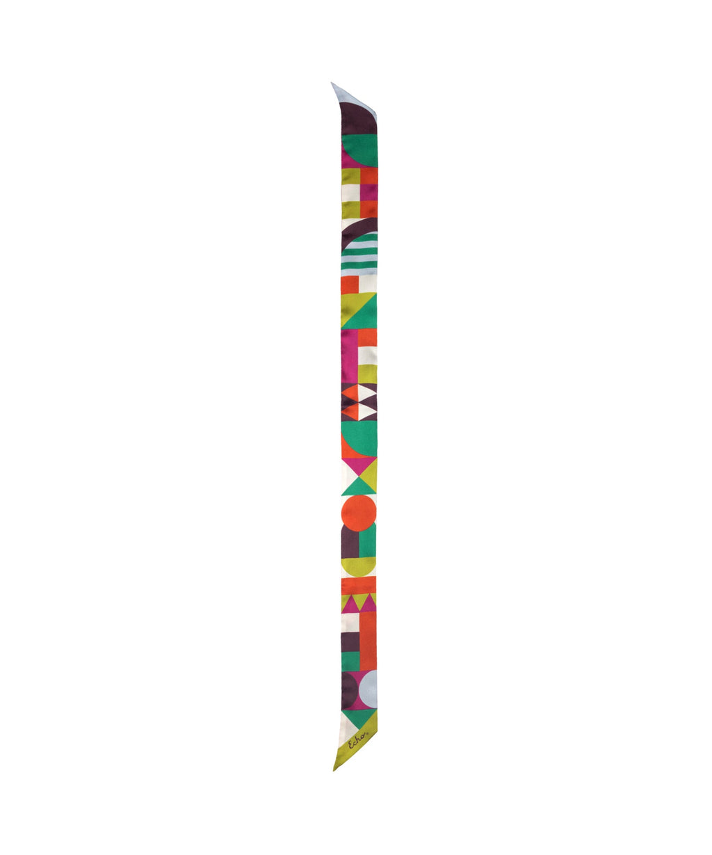 Modernist Silk Scarf Multi