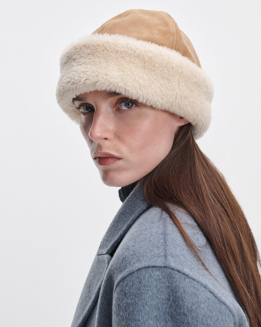 Elle Faux Shearling Cap
